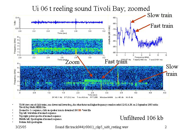 Unknown reeling sound